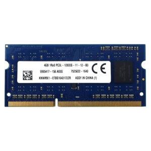 رم لپ تاپ DDR3L کینگستون مدل PC3L-12800S ظرفیت 4 گیگابایت