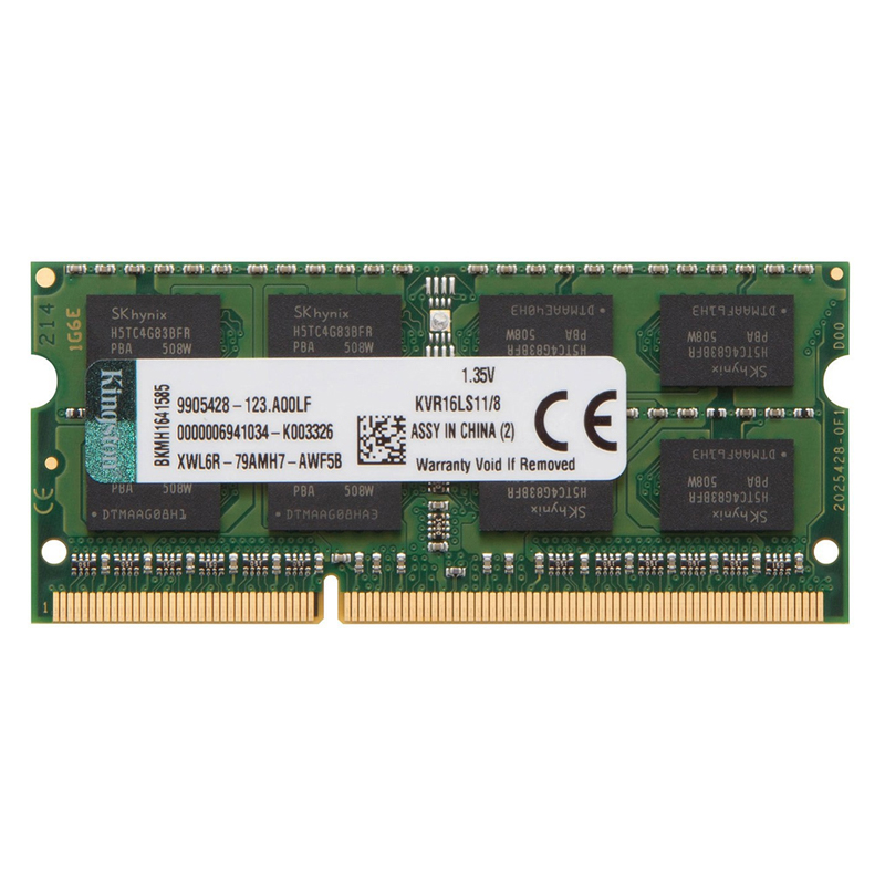 رم لپ تاپ DDR3L کینگستون 1600 مگاهرتز ظرفیت 8 گیگابایت