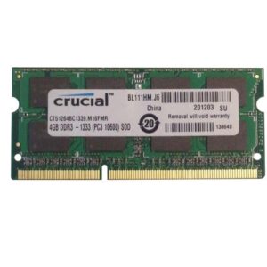 رم لپ تاپ DDR3 کروشیال 1333 مگاهرتز ظرفیت 4 گیگابایت