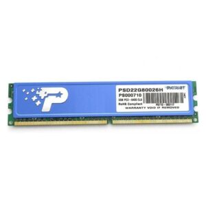 رم کامپيوتر پاتریوت DDR2 تک کاناله مدل سیگنچر ظرفيت 2 گيگابايت CL6 استوک