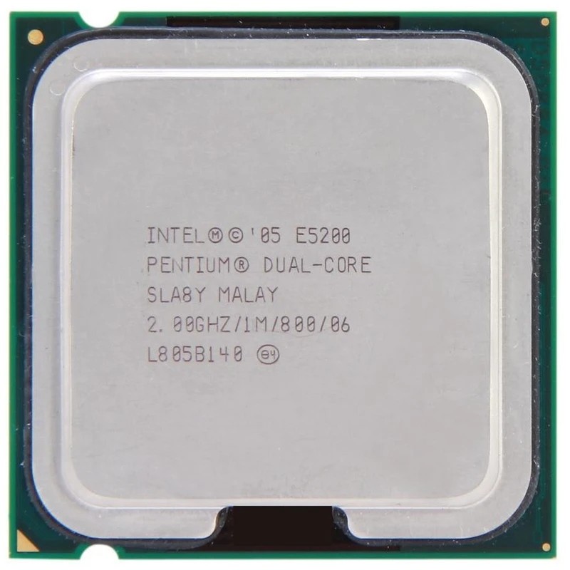 پردازنده کامپیوتر اینتل مدل Pentium E5200 استوک