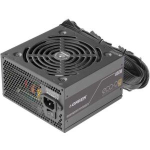 منبع تغذیه کامپیوتر گرین مدل GP450A-ECO D استاندارد Bronze غیرماژولار توان 450 وات