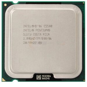 پردازنده کامپیوتر اینتل مدل Pentium E5500 استوک