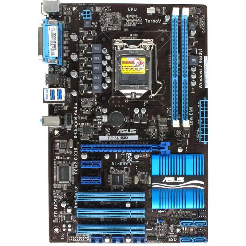 مادربرد DDR3 ایسوس مدل P8H61/USB 3.0 استوک