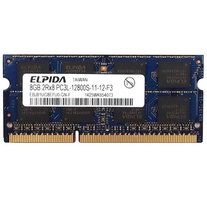رم لپ تاپ DDR3L الپیدا فرکانس 1600 مگاهرتز CL11 مدل EBJ81UG8EFU0-GN-F ظرفیت 8 گیگابایت استوک