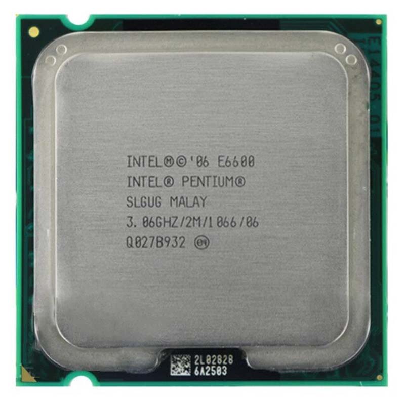 پردازنده اینتل مدل E6600 سری Pentium دو هسته ای استوک